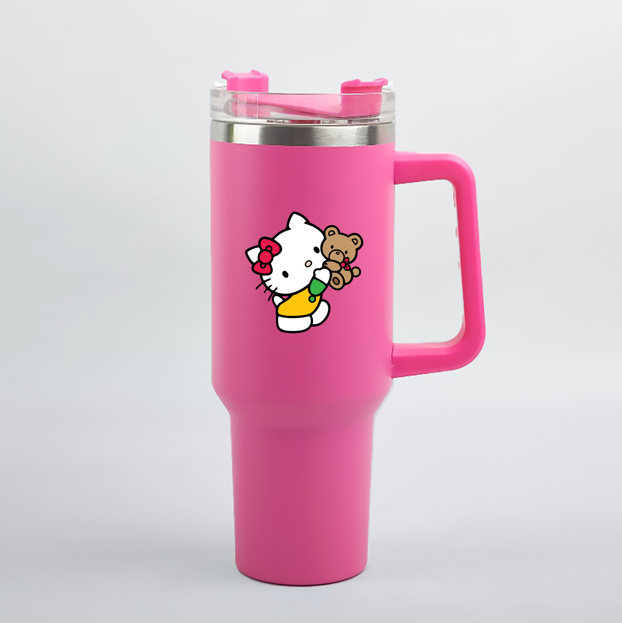 （画像用） Hello Kitty ハローキティ 1200mL車用タンブラー（カラープリント）